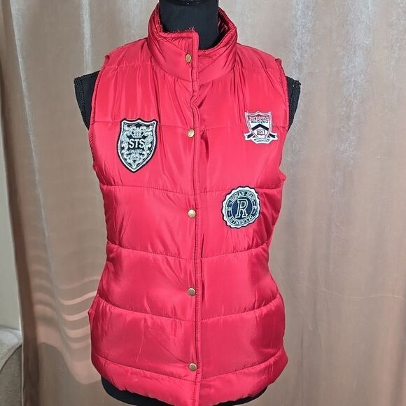 Red Puffer Vest - Picture 2 of 11